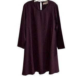 Philosophy‎ Women's Long Sleeve Purple Knee Length Shift Dress Size L